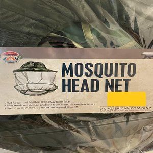 CAMPING MOSQUITO HEAD NET GREAT FOR CAMPING OR OUTDOORS ACTIVITIES CAMO COLOR